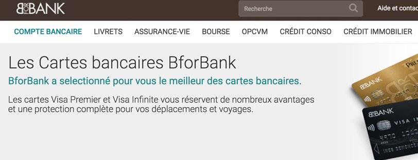 Carte bancaire BforBank